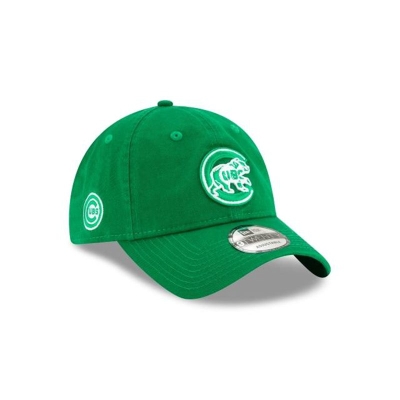 Green Chicago Cubs Hat - New Era MLB St Patricks Day 9TWENTY Adjustable Caps USA5386109